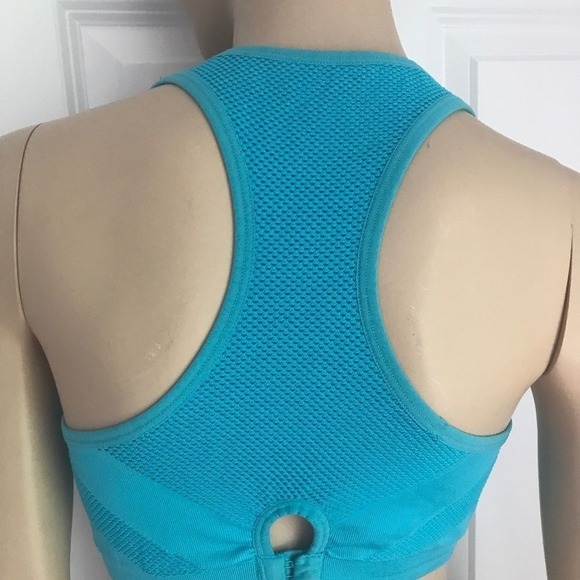 The Player Victoria Sport Mesh Racerback Sport Bra Yoga Running Activewear Sz L - Picture 2 of 2